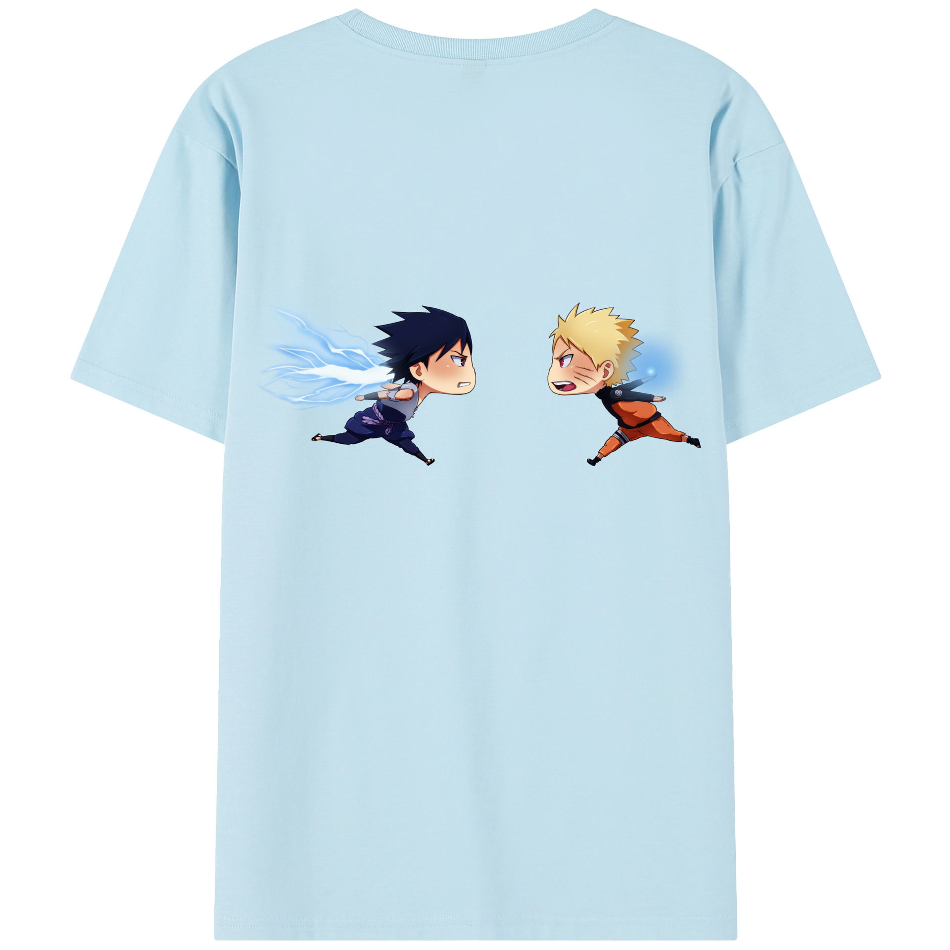 （画像用） NARUTO -ナルト- うずまき ナルト Uzumaki Naruto 綿100％半袖Tシャツ（背面プリント）